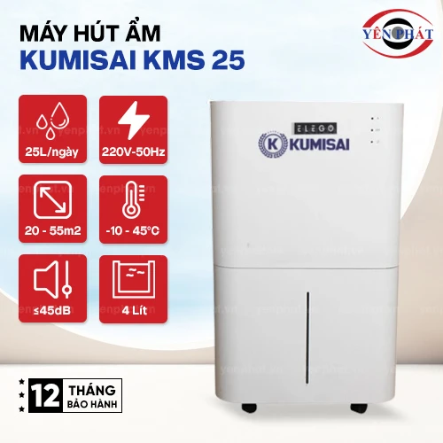 Máy hút ẩm gia đình Kumisai KMS 25 2