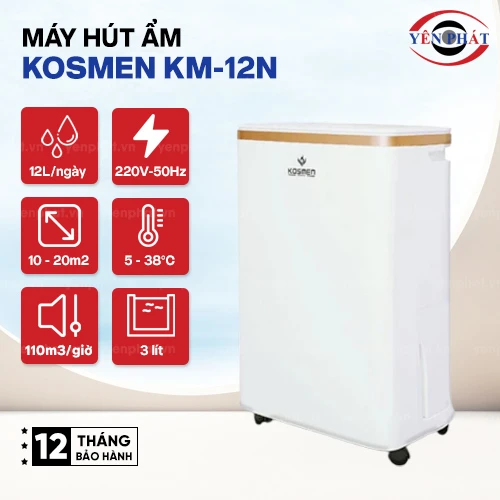 Máy hút ẩm Kosmen KM-12N (12 lít/ ngày) 2