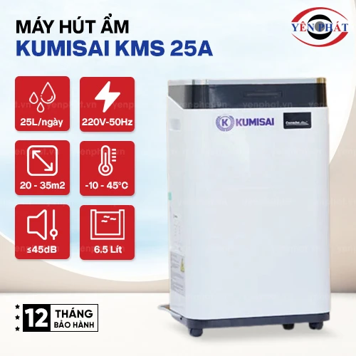 Máy hút ẩm dân dụng Kumisai KMS 25A 2