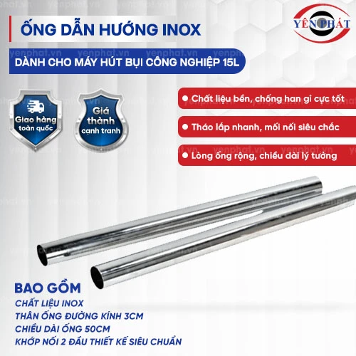 Ống dẫn hướng inox máy hút bụi 15L 2