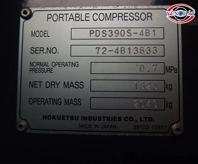 Chọn máy nén khí Airman PDS390S