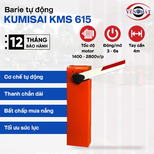 Thanh chắn barie tự động Kumisai KMS 615