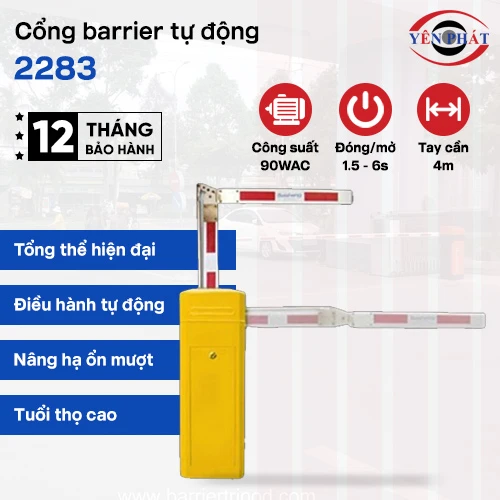 Cổng Barrier tự động cần gập 2283 2