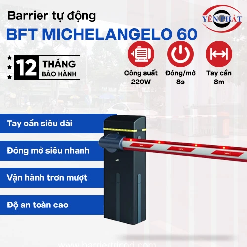 Barrier tự động BFT MICHELANGELO 60 2