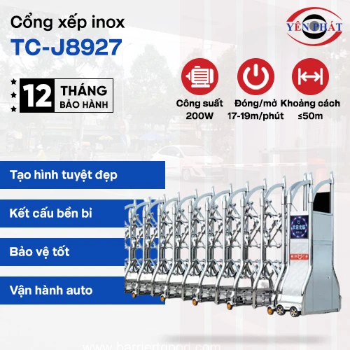 Cổng xếp inox TC-J8927 2