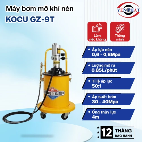 Máy bơm mỡ khí nén Kocu GZ-9T 2