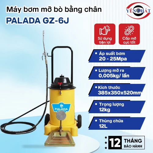 Máy bơm mỡ bằng chân Palada GZ-6J 2