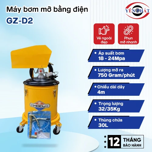 Máy bơm mỡ bằng điện GZ-D2 2