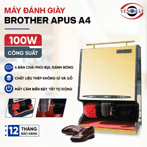 Máy đánh giày khách sạn Brother Apus A4 2