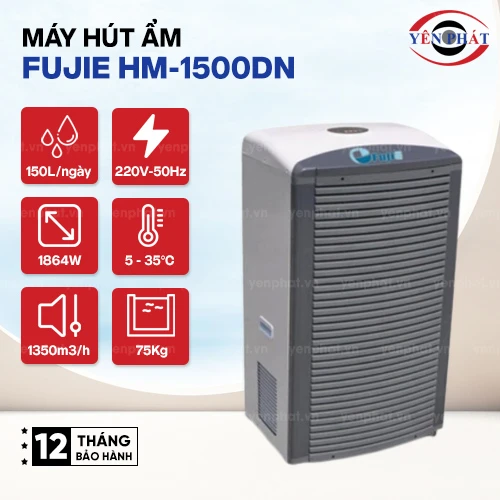 Máy Hút Ẩm Công Nghiệp FujiE HM-1500DN 2