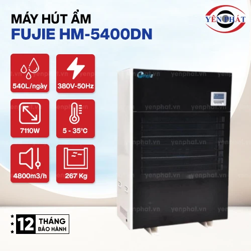 Máy hút ẩm công nghiệp FujiE HM-5400DN 2