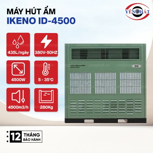 Máy hút ẩm công nghiệp IKENO ID-4500 2
