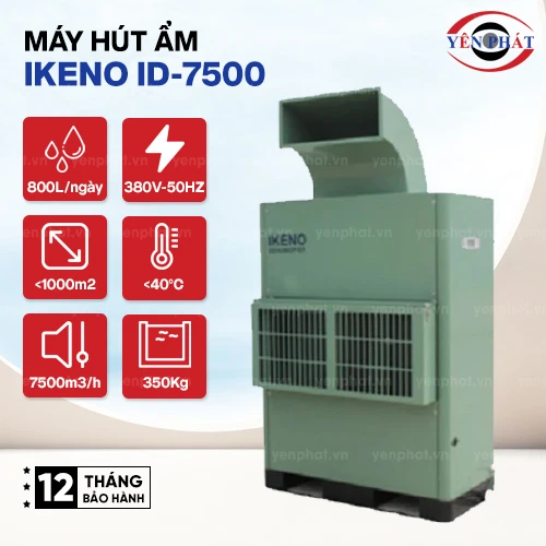 Máy hút ẩm công nghiệp IKENO ID-7500 2