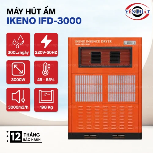 Máy hút ẩm công nghiệp IKENO IFD-3000 2
