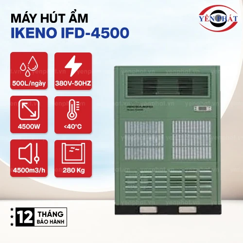 Máy hút ẩm công nghiệp IKENO IFD-4500 2