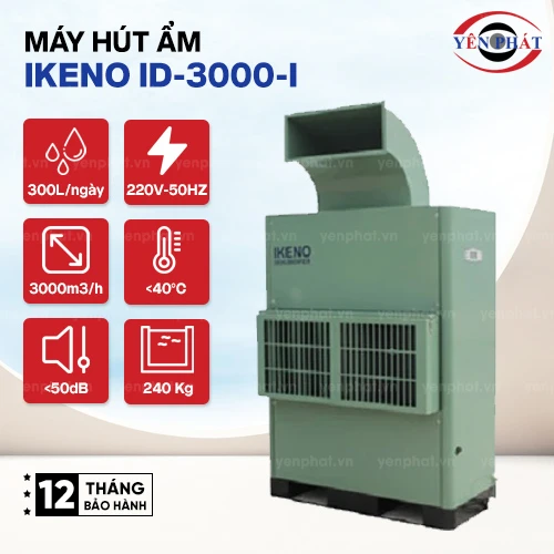 Máy hút ẩm đẳng nhiệt IKENO ID-3000-I 2
