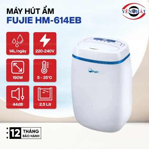 Máy hút ẩm gia đình FujiE HM-614EB 2