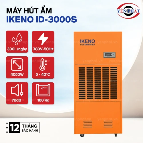 Máy hút ẩm IKENO ID-3000S (300lít/ngày) 2