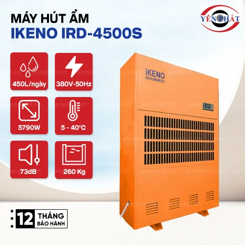 Máy hút ẩm IKENO IRD-4500S (Dòng chuyên sấy) 2