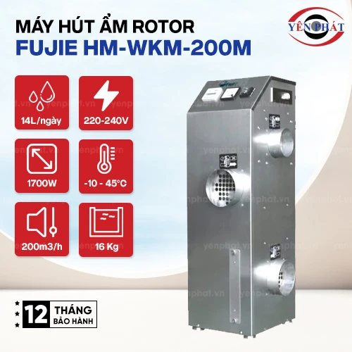 Máy Hút Ẩm Rotor FujiE HM-WKM-200M 2