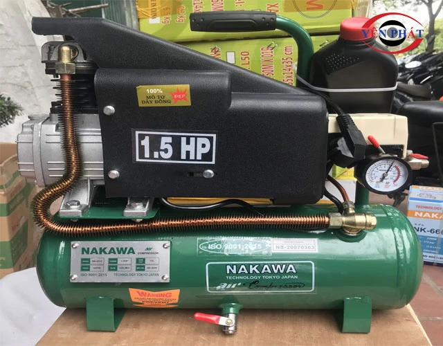 Máy nén không khí có dầu liền trục 1.5Hp 12L Nakawa NK-4212