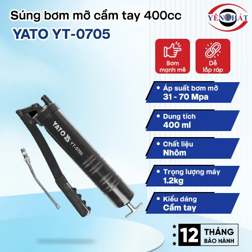Súng bơm mỡ cầm tay 400cc YATO YT-0705 2