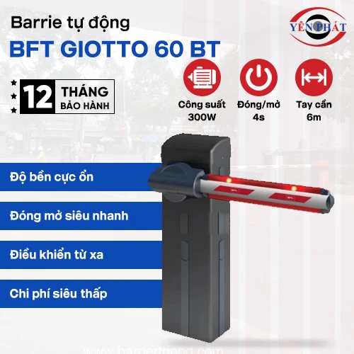 Barrier tự động BFT GIOTTO 60 BT 2