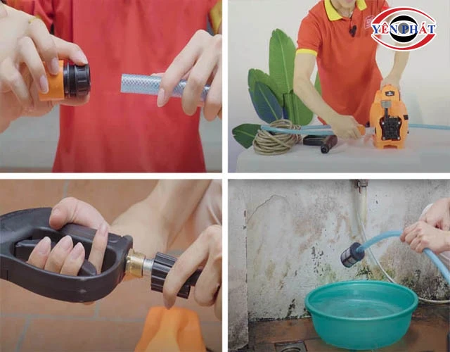 Cách sử dụng máy rửa xe mini