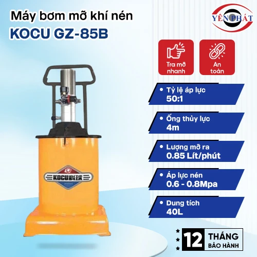 Máy bơm mỡ khí nén Kocu GZ-85B 2