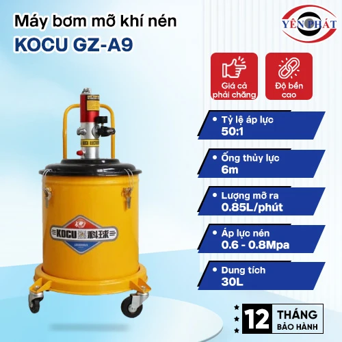 Máy bơm mỡ khí nén Kocu GZ-A9 2