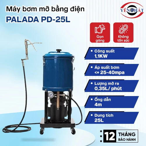 Máy bơm mỡ bằng điện Palada PD-25L 2