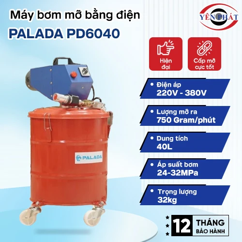 Máy bơm mỡ bằng điện Palada PD6040 2