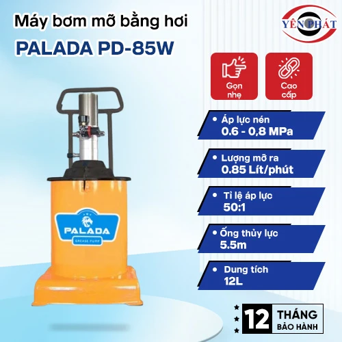 Máy bơm mỡ bằng hơi Palada PD-85W 2