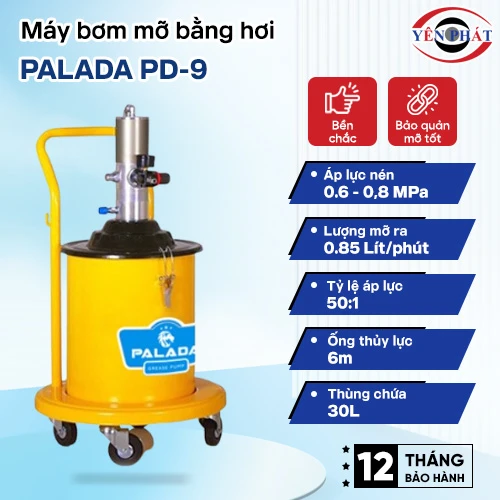 Máy bơm mỡ bằng hơi Palada PD-9 2