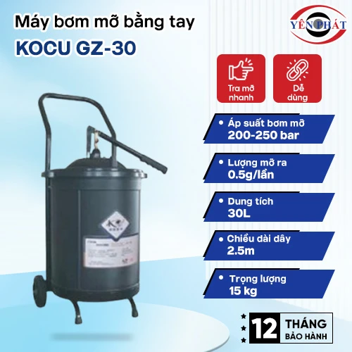 Máy bơm mỡ bằng tay Kocu GZ-30 2