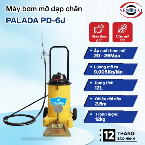 Máy bơm mỡ đạp chân Palada PD-6J 2