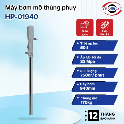Máy bơm mỡ thùng phuy HP-01940 2