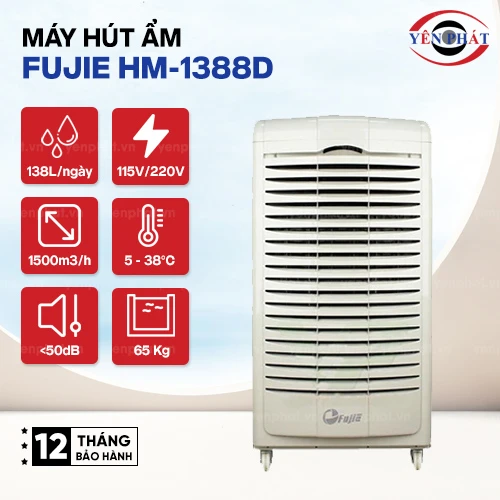 Máy hút ẩm công nghiệp FujiE HM-1388D 2