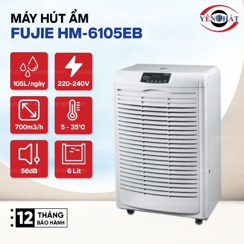 Máy hút ẩm công nghiệp FujiE HM-6105EB 2
