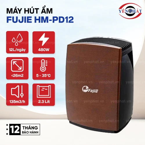 Máy hút ẩm dân dụng FujiE HM-PD12 2