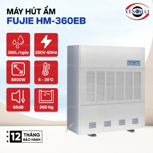 Máy hút ẩm FujiE công nghiệp HM-360EB 2