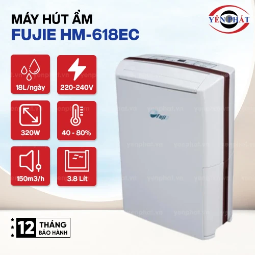 Máy hút ẩm gia đình FujiE HM-618EC 2