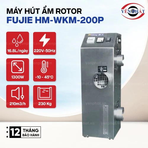 Máy hút ẩm (rotor) FujiE HM-WKM-200P 2