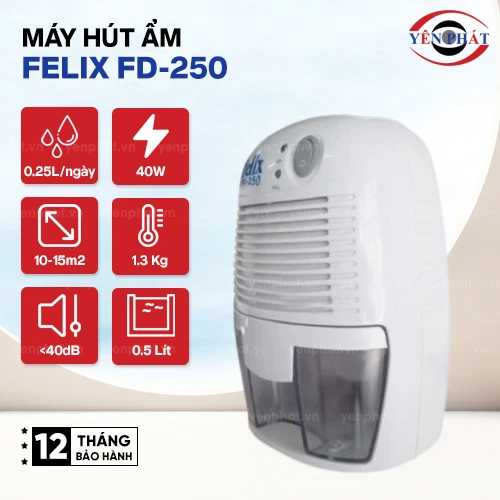 Máy hút ẩm mini Felix FD-250 2