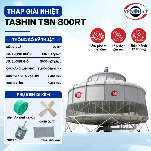 Tháp làm mát TASHIN TSN 800RT 2