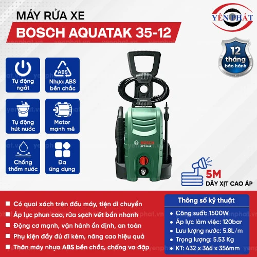 Máy rửa xe Bosch Aquatak 35-12 2