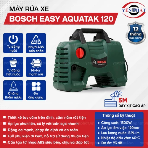 Máy rửa xe Bosch Easy Aquatak 120 2