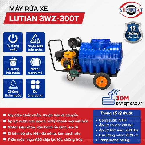 Máy rửa xe cao áp Lutian 3WZ-300T 2