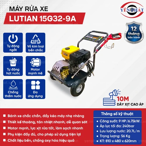 Máy rửa xe chạy bằng xăng Lutian 15G32-9A 2