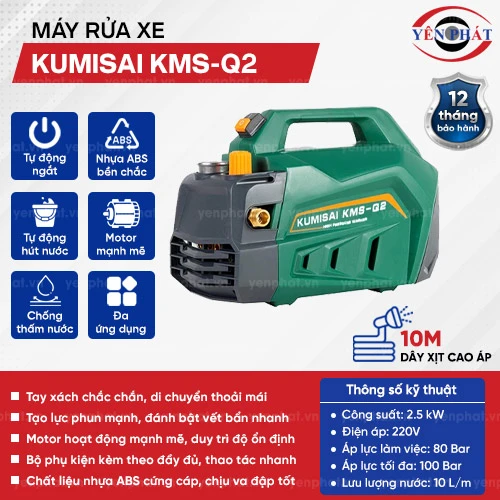 Máy rửa xe gia đình Kumisai KMS-Q2 2